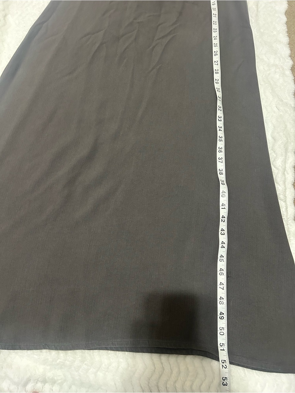 Eileen Fisher Silk Maxi Dress Womens M Gray Minimalist Lagenlook Essential - Picture 4 of 7